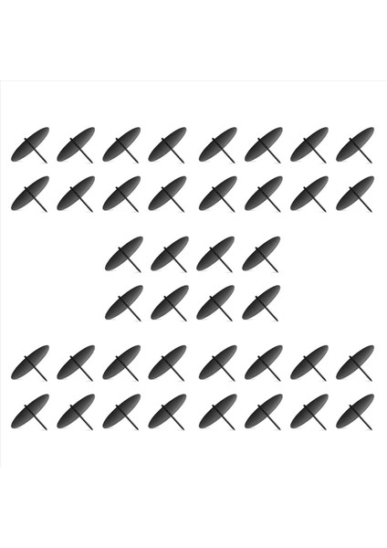 Çelenk Mum Tutucu 8 cm Advent Mum Tutucu Metal Mum Tutucu Başak ile Noel Mum Tabağı 40 Pcs Siyah (Yurt Dışından)