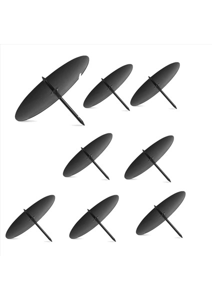 Çelenk Mum Tutucu 8 cm Advent Mum Tutucu Metal Mum Tutucu Başak ile Noel Mum Tabağı 40 Pcs Siyah (Yurt Dışından) fiyatları