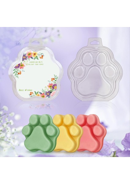 100 Paket Balmumu Erir Kedinin Pençesi Şeffaf Boş Plastik Balmumu Eriyik Kapları Için Mumlar Için (Yurt Dışından) fiyatları