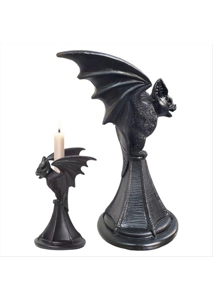 Gotik Yarasa Mum Tutucu Gotik Heykelcik Siyah Reçine Mum Tutucu Cadılar Bayramı Mum Tutucu Dekorasyon Ev Bahçesi (Yurt Dışından) fiyatları