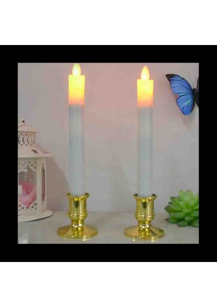 50X Altın Sütun Mum Tabanı Konik Mum Tutucu Şamdan Noel Partisi Dekor (Yurt Dışından) fiyatları
