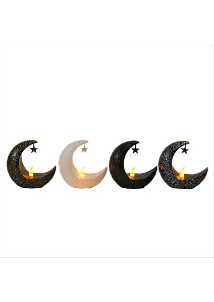 Eid Mubarak Partisi Dekorasyon Yıldız Ay LED Candlestick Ramazan Kareem Moon Star Hafif Çocuklar Yetişkinler Mutlu Eid Mübarek (Yurt Dışından) fiyatları