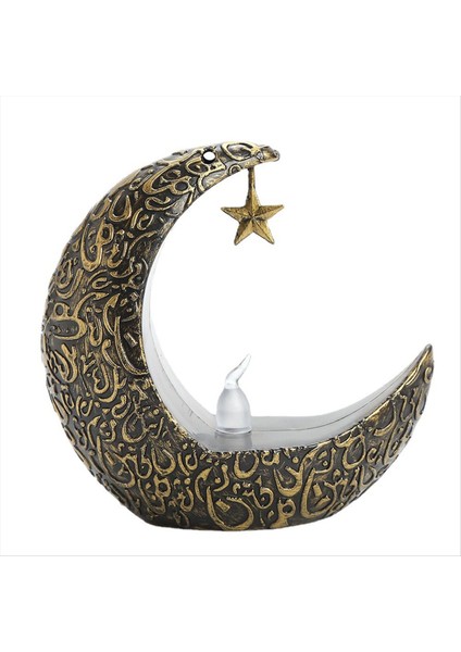 Eid Mubarak Partisi Dekorasyon Yıldız Ay LED Candlestick Ramazan Kareem Moon Star Hafif Çocuklar Yetişkinler Mutlu Eid Mübarek (Yurt Dışından) modelleri