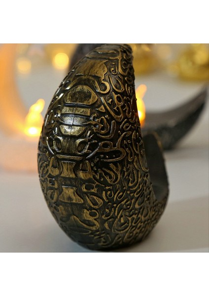 Eid Mubarak Partisi Dekorasyon Yıldız Ay LED Candlestick Ramazan Kareem Moon Star Hafif Çocuklar Yetişkinler Mutlu Eid Mübarek (Yurt Dışından) fırsatları