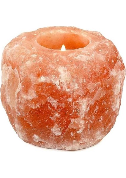 Doğal Tuz Kristal Taş Mum Tutucu Stand Kristaller Mum Mağarası Düğün Sevgililer Günü Hediyesi (Yurt Dışından)