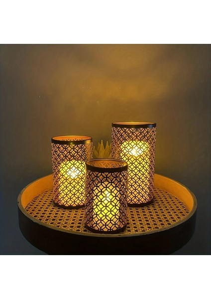 Nordic Demir Sanatı Içi Boş Şamdan Üç Parçalı Şamdan El Sanatları Dekorasyon Yaşam (Yurt Dışından) fiyatları