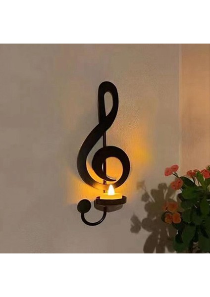 A-Sandviç Tutucu Duvara Monte Yaratıcı El Yapımı Metal Müzik Notu Anahtar Şekli Çay Işık Ekran Standı Ev Dekor (Yurt Dışından) fiyatları