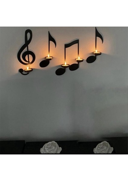 A-Sandviç Tutucu Duvara Monte Yaratıcı El Yapımı Metal Müzik Notu Anahtar Şekli Çay Işık Ekran Standı Ev Dekor (Yurt Dışından) indirimleri