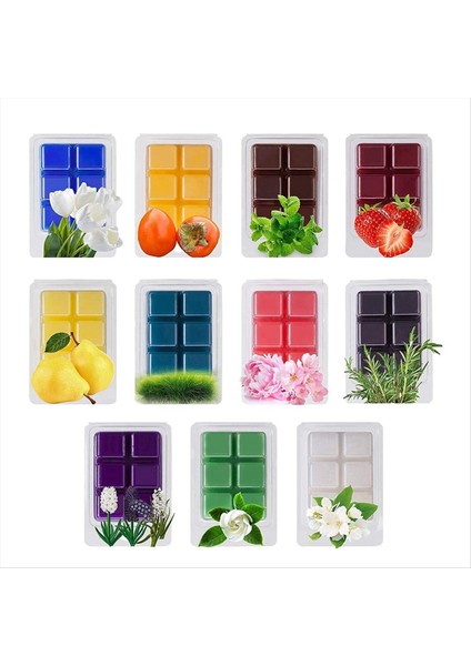 24 Paket Kokulu Balmumu Melts Balmumu Meydanı Kokulu Balmumu Eritleri Soya Balmumu Isıtıcılar Için Erit Balmumu Kare Hediye Seti Bebek Tozu Balmumu (Yurt Dışından) fiyatları