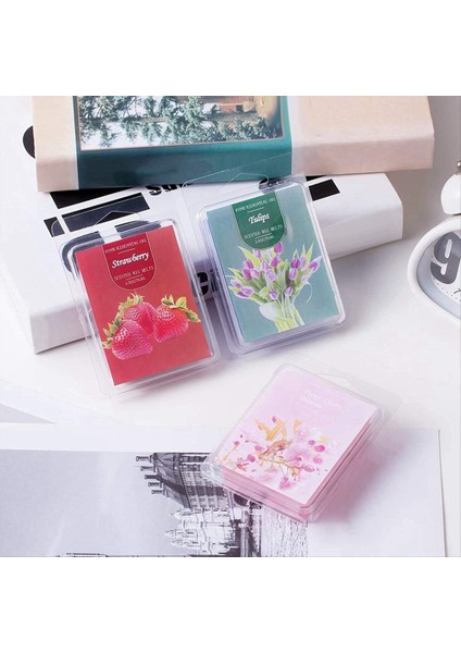 24 Paket Kokulu Balmumu Melts Balmumu Meydanı Kokulu Balmumu Eritleri Soya Balmumu Isıtıcılar Için Erit Balmumu Kare Hediye Seti Bebek Tozu Balmumu (Yurt Dışından) fırsatları