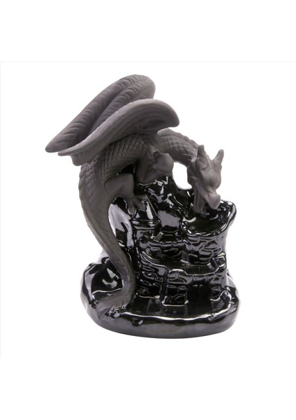 Dragon Zen Dekor Şelale Tütsü Koni Tutucu Censer Encensoir Palnik Tütsü Meditasyon Backflow Incensario (Yurt Dışından)