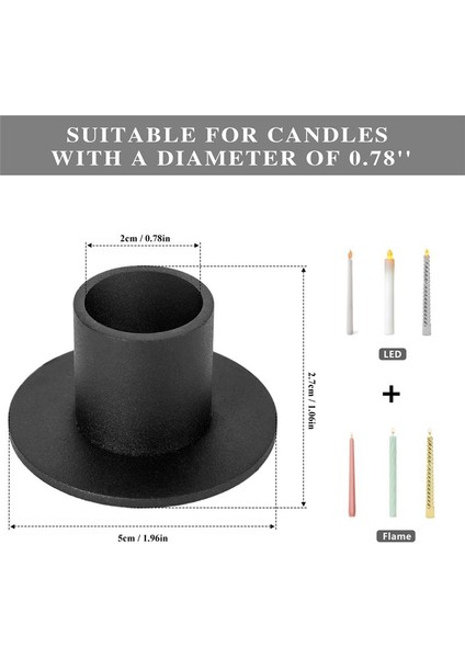 4 Adet Siyah Mum Tutucular Retro Şamdan Tutucu Çiftlik Evi Ev Sahibi Ev Taşınma Hediyesi (Yurt Dışından) fiyatları