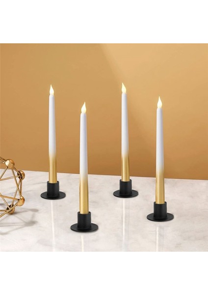 4 Adet Siyah Mum Tutucular Retro Şamdan Tutucu Çiftlik Evi Ev Sahibi Ev Taşınma Hediyesi (Yurt Dışından) indirimleri