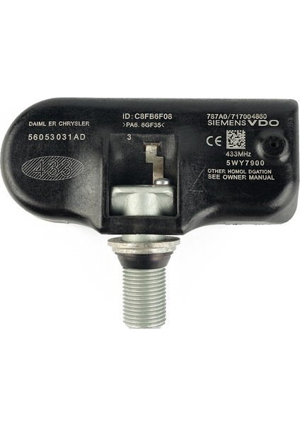 Chrysler Dodge Jeep Lastik Basınç Sensörü Tpms 433MHZ TS-CH10 Için 56053031AD (Yurt Dışından)