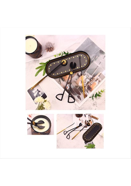 4pcs Mum Bakım Kiti Mum Fitil Düzeltici Kesici Mum Snuffer Söndürücü Fitil Kepçe Mum Aksesuar Seti (Yurt Dışından) indirimleri