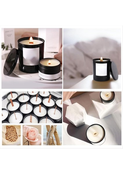 Dıy Mum Yapımı Için Demir Standlı Mum Düzeltme ve Dumansız Mum Fitiller 100 Pcs 5 1 x 0 5 Inç (Yurt Dışından) modelleri