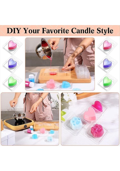 100 Paketi Balmumu Eriyik Kabı 1 3 Oz Balmumu Eriyik Tek Küp Flip Üst Açık Boş Plastik Küp Tepsisi Mumsuz Tart Mumlar Için (Yurt Dışından) fırsatları