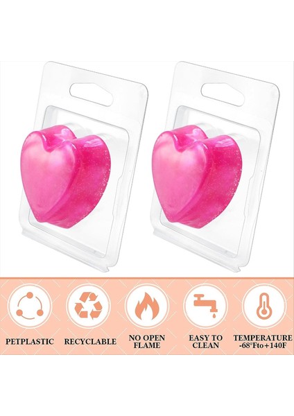 100 Paketi Balmumu Eriyik Kabı 1 3 Oz Balmumu Eriyik Tek Küp Flip Üst Açık Boş Plastik Küp Tepsisi Mumsuz Tart Mumlar Için (Yurt Dışından) indirimleri