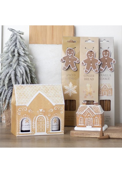 2pcs Zencefilli Ev Tütsü Brülör Reçine Kütük Kabini Tütsü Brülör Noel Tütsü Brülör Ev Baca Süslemeleri (Yurt Dışından) fırsatları