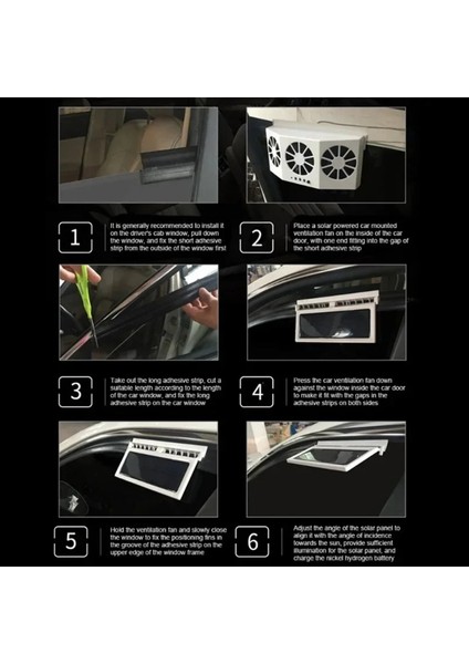 3 Kafa Güneş Araba Soğutma Fanı Elektrikli Araç Hava Soğutucu Şarj Havalandırma Havalandırma Radyatörü Araç Için Ön Koltuk Arıtmacaları (Yurt Dışından) modelleri