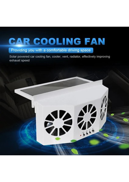 3 Kafa Güneş Araba Soğutma Fanı Elektrikli Araç Hava Soğutucu Şarj Havalandırma Havalandırma Radyatörü Araç Için Ön Koltuk Arıtmacaları (Yurt Dışından) indirimleri