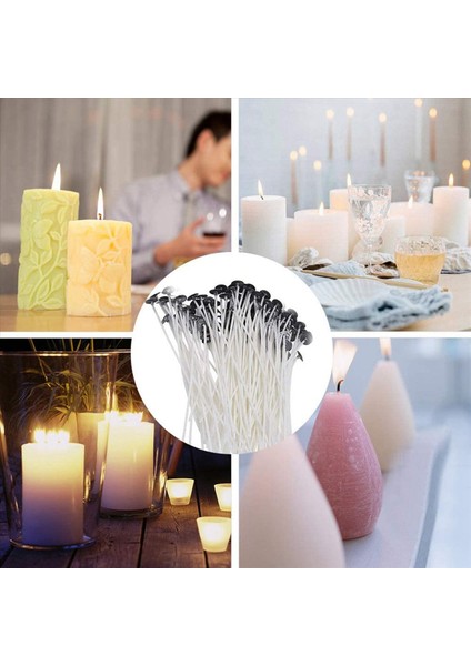 2x Mum Yapma Kiti Mum Eritme Potu Mum Fitiller Fitil Çıkartmalar Mum Fitil Tutucu Termometre ve Karıştırma Çubukları (Yurt Dışından) fiyatları