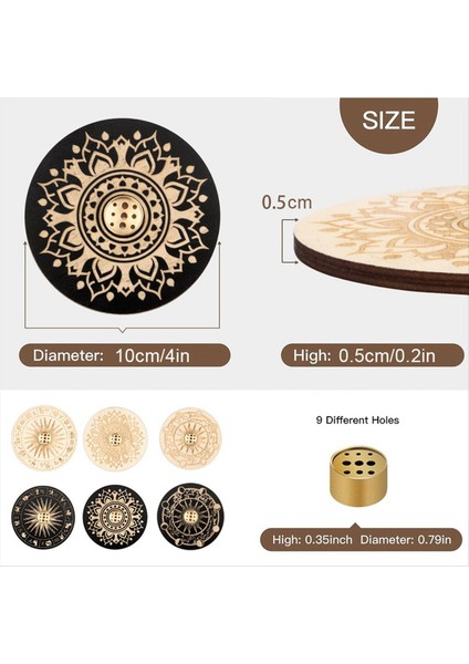 2 Adet Ev Dekorasyonu Meditasyon Yoga Ahşap Rengi Için Tütsü Sahibi (Yurt Dışından) indirimleri