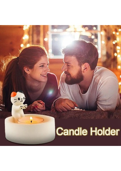 2pcs Karikatür Mum Tutucu Mum Ifadeleri Için Mum Tutucular Masa Tutucusu Masa Sevimli Mum D (Yurt Dışından) fırsatları