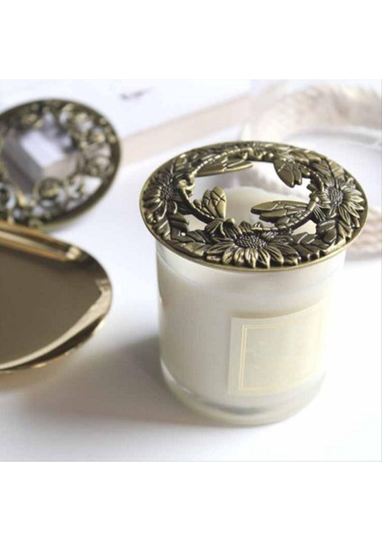 Mum Toppers Kokulu Mumlar Kapağı Kadınlar Için Mum Hediyeleri Kavanoz Mumlarının Eşit Olarak Erimesine Yardımcı Olun Snowflake Gümüş 7 8 cm (Yurt Dışından)