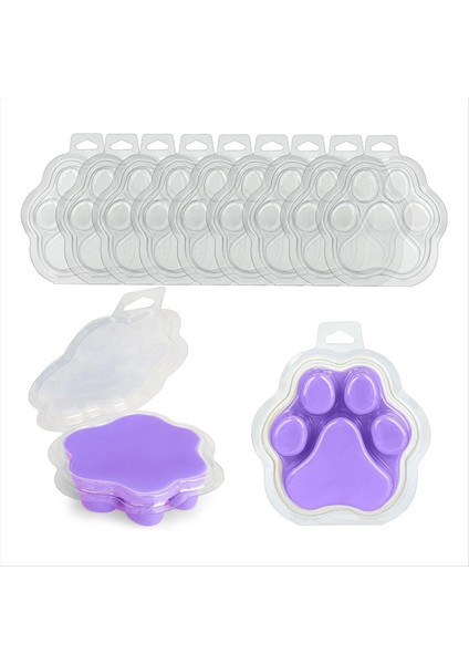 100 Paket Balmumu Erir Kedinin Pençesi Şeffaf Boş Plastik Balmumu Eriyik Kapları Için Mumlar Için (Yurt Dışından) indirimleri