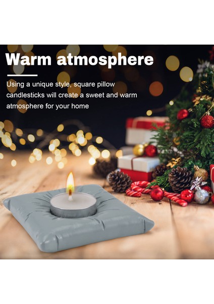 Mum Tutucu Yastık Şekli Reçine Mum Tutucular Stant Mumlar Dekorasyon Mücevher Depolama Tepsisi Gri (Yurt Dışından) fırsatları