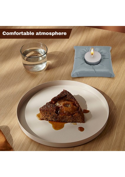 Mum Tutucu Yastık Şekli Reçine Mum Tutucular Stant Mumlar Dekorasyon Mücevher Depolama Tepsisi Gri (Yurt Dışından) indirimleri