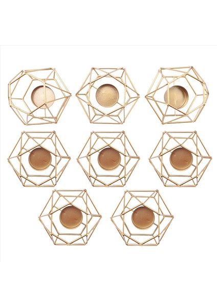 8 Pcs Metal Geometrik Tasarım Çay Işık Adtiv (Yurt Dışından) fiyatları