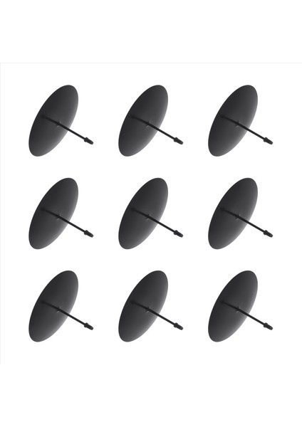 Çelenk Mum Tutucu 8 cm Advent Mum Tutucu Metal Mum Tutucusu Başak 8 Adet Siyah Olan Noel Mum Tabağı (Yurt Dışından) modelleri