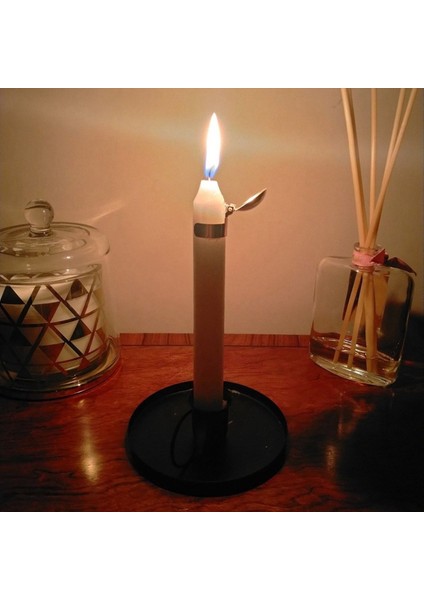 Mum Söndürücü Otomatik Mum Ateş Söndürme Klibi Konik Mumlar Için Otomatik Mum Enfiye Yüzüğü Gümüş C (Yurt Dışından) indirimleri