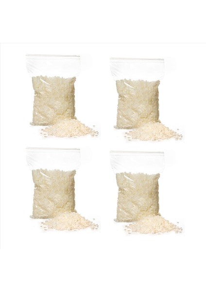 Mum Yapımı Için 4x Beyaz Balmumu Peletleri Dıy Mumlar Için Kolay Erit Pavmusu Pastilles (1 Lb) (Yurt Dışından)