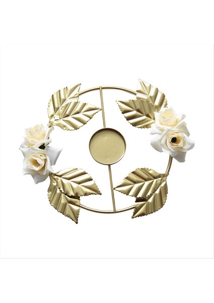 Düğün Şamdan Çiçek Şamdan Çiçek Mum Tutucu Tablolar Için Düğün Centerpieces Gül Çelenk Mum Tutucu B (Yurt Dışından) fırsatları