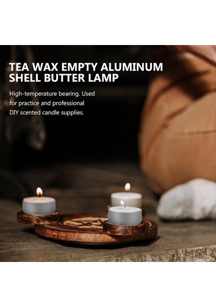 100 Set Alüminyum Çay Işıkları Fincan Mum Fincan Kılıfı Boş Kılıf Mum Balmumu Kapları ile Mum Fitiller Için Mum Zanaat Mum (Yurt Dışından) fiyatları