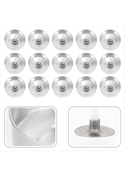100 Set Alüminyum Çay Işıkları Fincan Mum Fincan Kılıfı Boş Kılıf Mum Balmumu Kapları ile Mum Fitiller Için Mum Zanaat Mum (Yurt Dışından) fırsatları