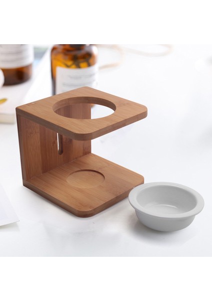 Seramik Aroma Yağı Mum Tutucu Ahşap Yaratıcı Ev Mum Lambası Tutucu Aromaterapi Brülör Ev Dekorasyonu (Yurt Dışından) indirimleri