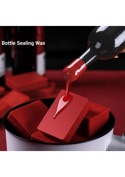 Şişe Sızdırmazlık Balmumu Blokları - Şarap Için Esnek ve Çok Yönlü Şişeleme Balmumu 4 Balmumu Nuggets Ptfe -Tape ile 0 5lb Kırmızı (Yurt Dışından) fırsatları