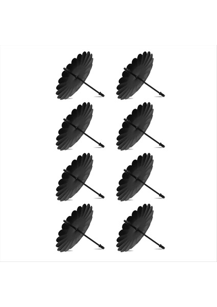 8 Paket Çelenk Mum Tutucuları 7 5cm Metal Advent-Candle Tutucu Sütun Mumları Takma Için Konik Mum Çelenk (Yurt Dışından)