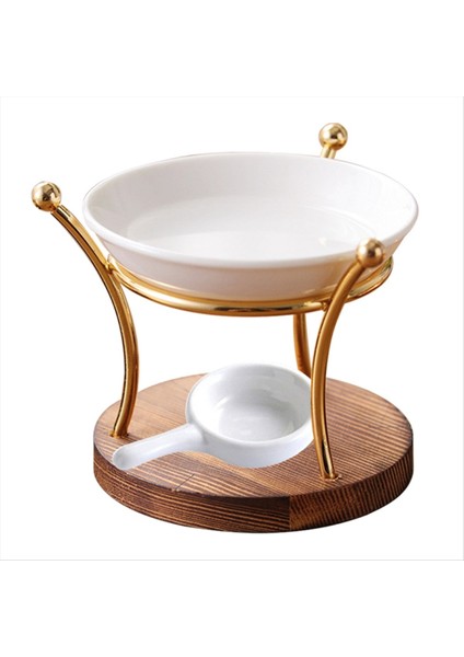 Lamba Sobası Esansiyel Yağ Brülörü Seramik Difüzör Demir Dekorasyon Fırını Tutucu Ofis Balmumu Eriyik Şömine (Yurt Dışından)