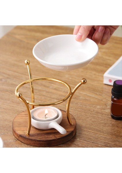 Lamba Sobası Esansiyel Yağ Brülörü Seramik Difüzör Demir Dekorasyon Fırını Tutucu Ofis Balmumu Eriyik Şömine (Yurt Dışından) fırsatları