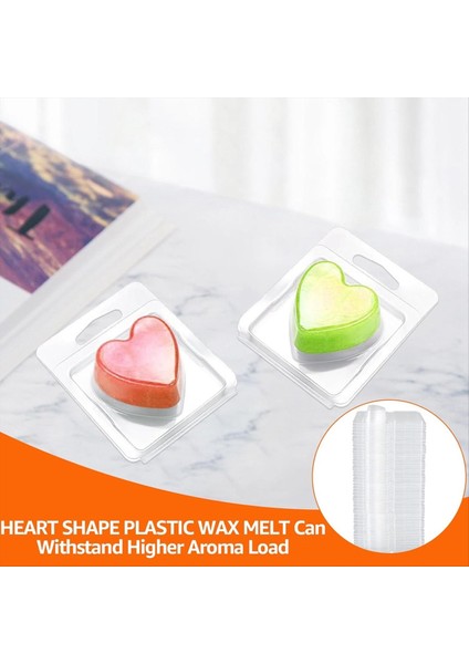150 Pack Balmumu Eriyik Kabı 1 3 Oz Plastik Balmumu Eriyik Seti Için Eriyik Eriyik Net Balmumu Flip Üst Boş Mum Eriyik Kalp Şekli (Yurt Dışından) fiyatları