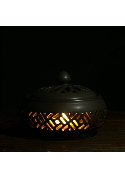 Küçük Gece Işık Tabağı Tütsü Brülör Sandal Ağacı Seramik Tütsü Brülör Odası Aromaterapi Fırın Dekorasyonu (Yurt Dışından) modelleri