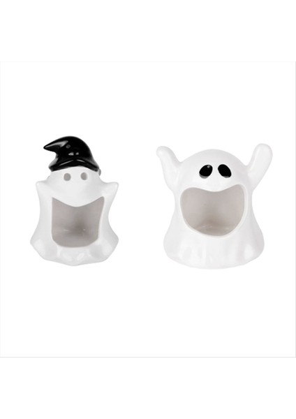 Cadılar Bayramı Hayalet Mum Tutucu Sevimli Hayalet Restoran Masaüstü Aromaterapi Mum Süsleri Ev Dekorasyonları (Yurt Dışından)