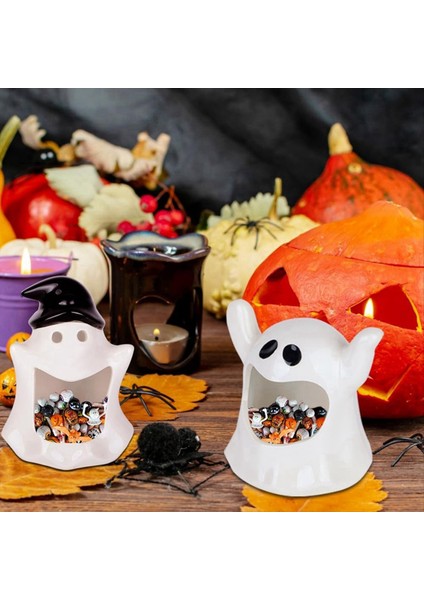 Cadılar Bayramı Hayalet Mum Tutucu Sevimli Hayalet Restoran Masaüstü Aromaterapi Mum Süsleri Ev Dekorasyonları (Yurt Dışından) indirimleri