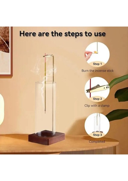 2pcs Tütsü Tutucu Yoga Zamanlayıcı Aromaterapi Standı Tütsü Çıkarılabilir Camlı Çubuklar Için Tütsü Önleyici Uçan Tütsü Brülör (Yurt Dışından) modelleri