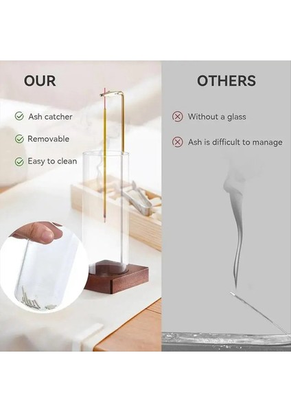 2pcs Tütsü Tutucu Yoga Zamanlayıcı Aromaterapi Standı Tütsü Çıkarılabilir Camlı Çubuklar Için Tütsü Önleyici Uçan Tütsü Brülör (Yurt Dışından) fırsatları
